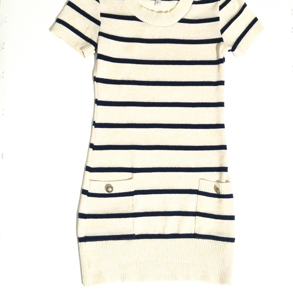 🌸LikeNew🌸 Sweater Dress | Navy & Cream - Picture 2 of 4